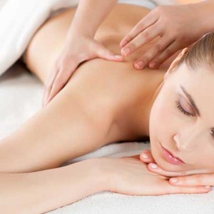 Women getting a massage